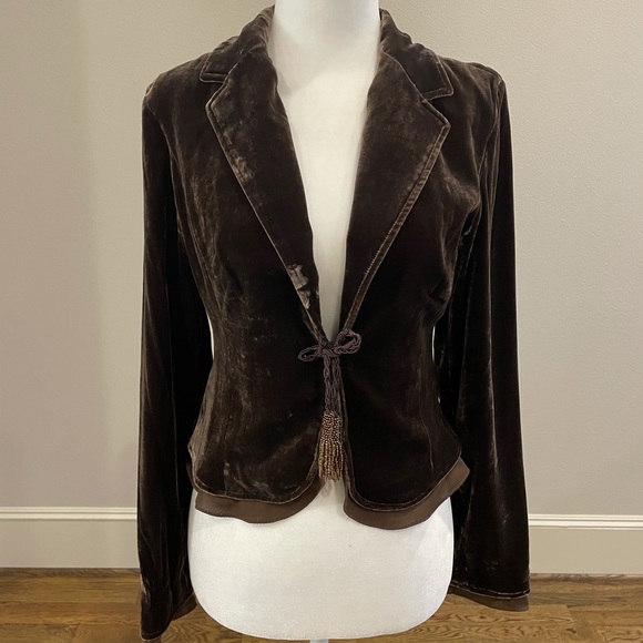 The Limited velvet brown jacket - Picture 2 of 9